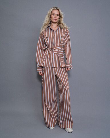 Рубашка с кантом в пижамном стиле B CLUB