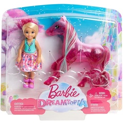 Барби Дримтопия Челси с Розовым Единорогом