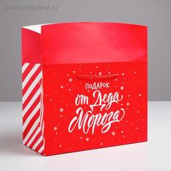 Пакет-коробка «Подарок», 28 × 20 × 13 см