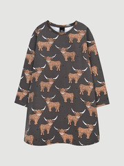 Платье трапеция Mjölk Бычки, с длинным рукавом