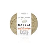 Пряжа Gazzal Baby Cotton XL 3424 беж