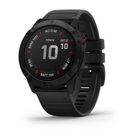 Garmin Fenix 6x Pro - Black with Black Band