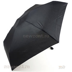 Плоский небольшой карманный зонт ArtRain черный