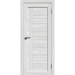 Купить Межкомнатная дверь экошпон М 41 ясень белый остеклённая
