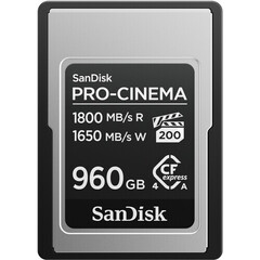 Карта памяти SanDisk 960GB PRO-CINEMA CFexpress Type A Memory Card 1800 /1650 MB/s