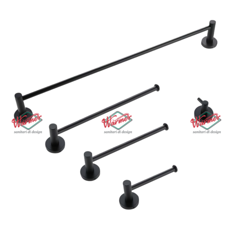 Комплект аксессуаров для ванной Warmer Black Line