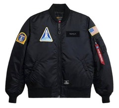 Бомбер Alpha Industries NASA MA-1 Bomber Jacket Gen II Black (Черный)