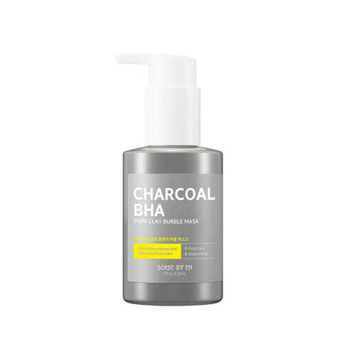 Some By Mi Charcoal BHA Pore Clay Bubble Mask кислородная маска от чёрных точек с BHA-кислотой и древесным углём