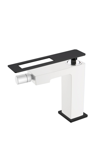 Boheme Q 146-WB Смеситель для биде, цвет: черный матовый/белый глянец