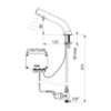 Delabie 478015 Кран BINOPTIC (раковина) M3/8" , батарея 6V