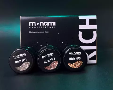 Monami Набор гель-лак Rich, 3 шт. 5 г