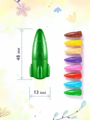 Восковые мелки ракеты 