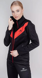 Утеплённый лыжный костюм Nordski Base Black-Red 2021 женский