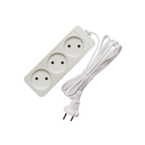 Удлинитель бытовой 3 гн, 10 м, ПВС, б/з, 2200 Вт, Союз, 481S-1310