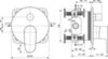 Встраиваемый смеситель для ванны/душа Ideal Standard CERAFINE O A7350XG