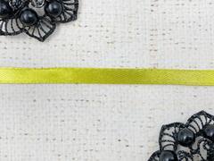 Лента атласная, ш. 0,5 см, светлая оливка