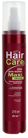 Витекс Лак для волос MAXI объем сверхсильной фиксации, 215 мл