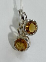 Медио (серьги из серебра)