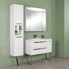 Зеркало-шкаф Блент 80, белый