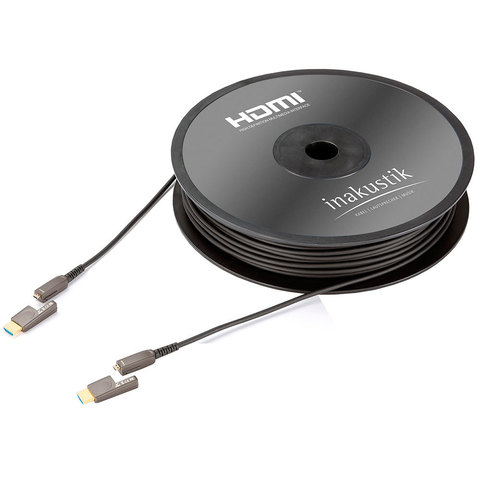 Inakustik Exzellenz Profi HDMI 2.0 optical fiber cable 24Gbps, Typ D-A