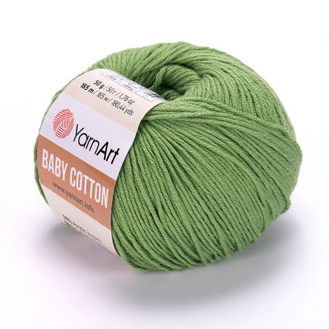 Пряжа Baby Cotton (Бэби Котон) Зеленый. Артикул: 440
