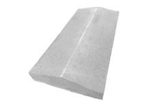 Колпак на забор 2х-скатный 500х250х60 мм белый