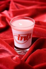Массажная свеча для поцелуев Strawberry с ароматом клубники - 30 гр. - 
