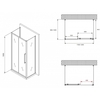 Abber Schwarzer Diamant AG30120BMH-S100BM-S100BM Душевой уголок, 120x100x195