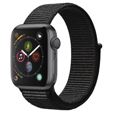 Смарт часы APPLE Watch Series 4 GPS 44mm Space Gray Aluminium Case with Black Sport Loop