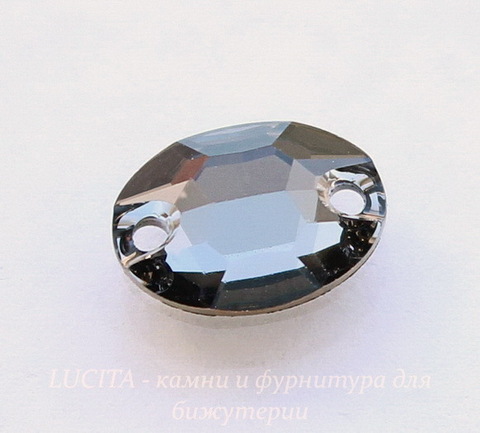 3210 Пришивные стразы Сваровски овальные Crystal Silver Night (10х7 мм) (41)
