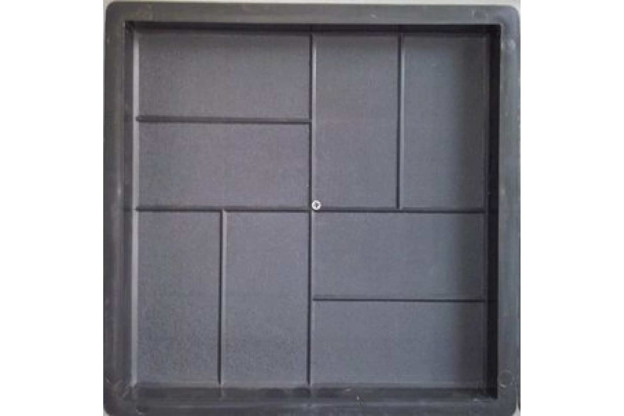 форма для тротуарной плитки «плита. форма формыпласт 8 кирпичей. 8 кирпичей», 40 × 40 × 5 см, ф13004. форма для плитки 8 кирпичей. форма 8 кирпичей.