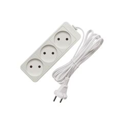 Удлинитель бытовой 3 гн, 10 м, ПВС, б/з, 2200 Вт, Союз, 481S-1310