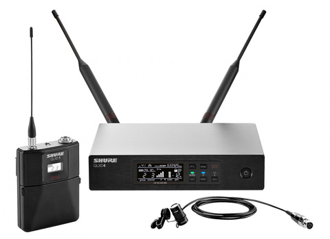 SHURE QLXD14E/85 G51 радиосистема с поясным передатчиком и петличным микрофоном WL185 (кардиоидная направленность)