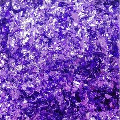 Конфетти Дробленное фольга, Фиолетовый, 0,4-0,8 см, 250 г