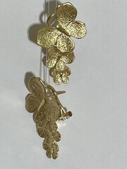 Tante farfalle (серьги из серебра с позолотой)