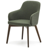 Стул Nelida, зеленый шенилл с темными ножками