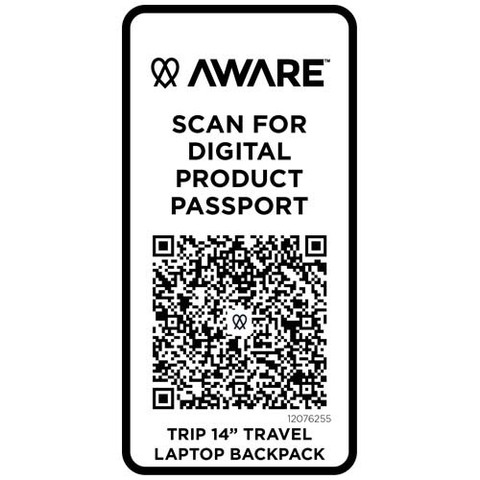 Trip 14” Aware™ рюкзак для ноутбука из переработанного материала объемом 9 л
