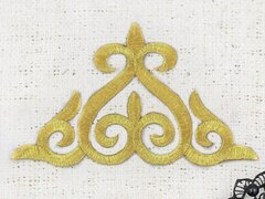 Термоаппликация орнамент, р. 15×8,5 см, золото