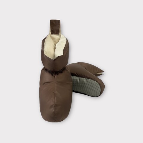 Сапожки-носочки пуховые German Grass Comfort Socks Travel Grass Beige бежевые