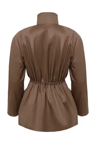 «Espresso foam» Парка с карманами на кулисе.