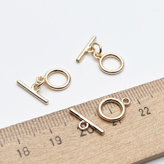 Замок-тоггл, цвет золото, размер 11*9 + 13*4 мм, цена за 1 шт