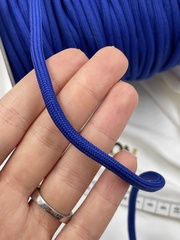 Шнур круглый синий метражом 5 мм