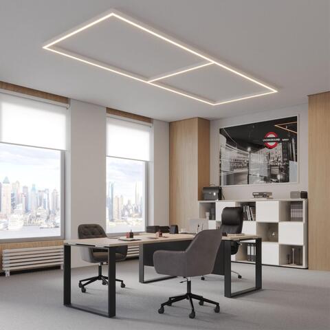 359602 OVER NT25 000 белый Светильник линейный светодиод. с переключ. цв. температуры IP20 LED 20W 220-240V 3000К\4000К\6000К FATTO