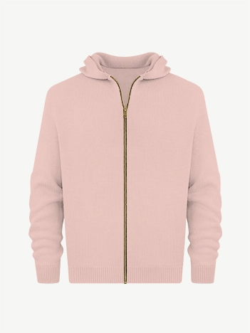 Толстовка на замке из мягкой шерсти