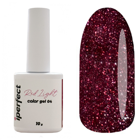 iPERFECT Гель-лак Red light (Красный светлый цвет) 04
