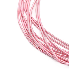 Канитель/трунцал гладкая матовая 1 мм, 5 гр. +/- 0,1 гр, розовый