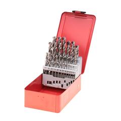 Набор сверл по металлу 1-13мм 25шт DIN338 HSS-G 118° (мет. кейс) Ruko 214215(K)