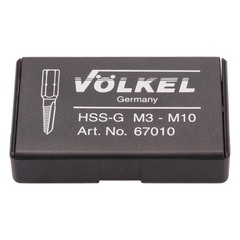 Набор метчиков для шуруповерта M3 -M10 HSS-G 6пр Volkel 67010