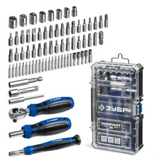 ЗУБР Компакт 74 предм., система стыковки Z-БОКС, универсальный набор инструмента,Профессионал(25283)