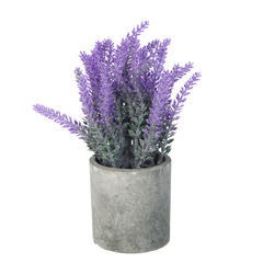 Лаванда искусственная в кашпо LADECOR